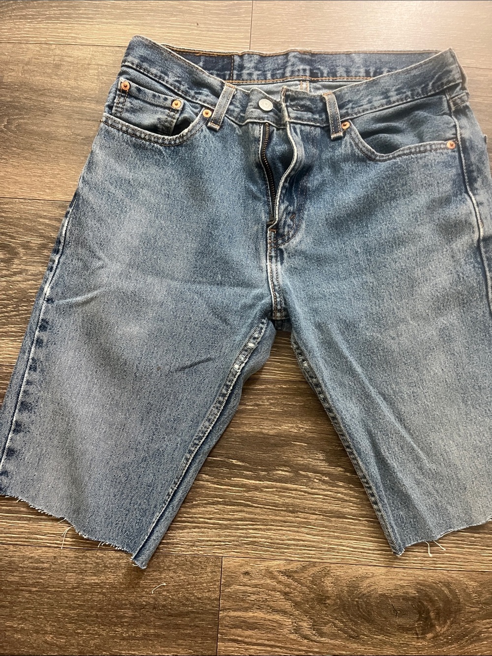 Levi's Light Blue Cutoff Denim Shorts